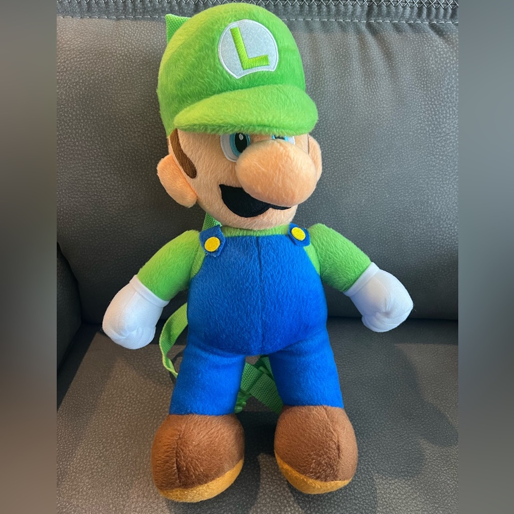 Luigi character backpack
